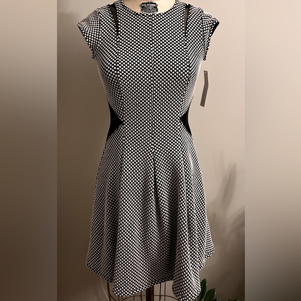 Anthropologie Weston Wear Black White dress XS NWT!!!
